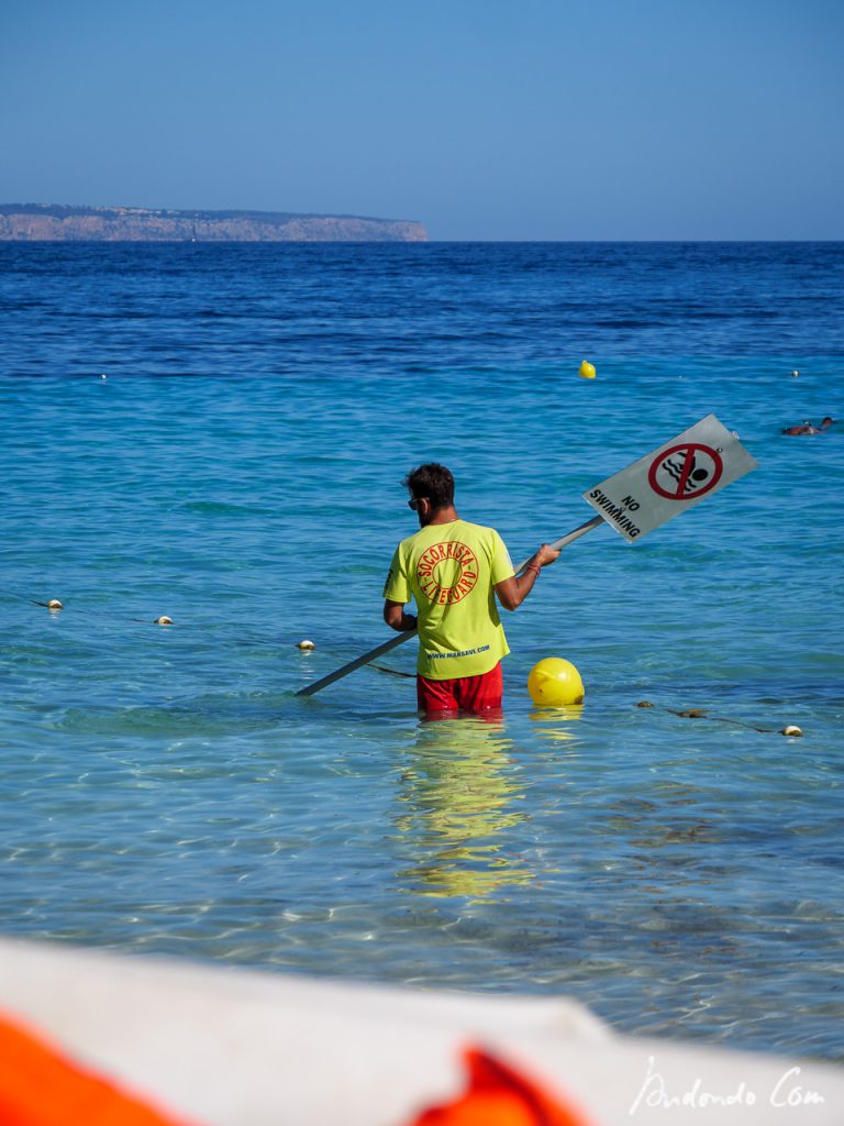 Arbeitsende am Playa de Illetas 