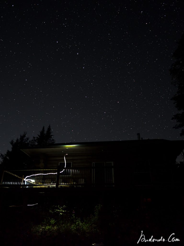 Lightpainting mit Sternbild in New Elm