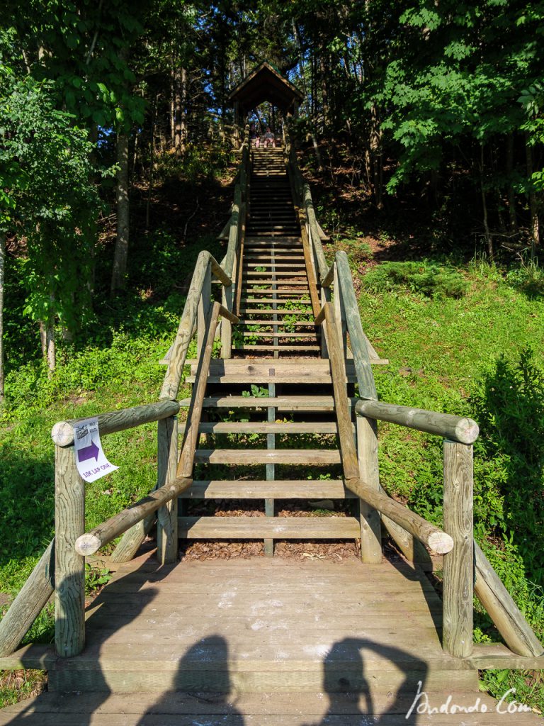 Treppe zum Victoria Park Truro