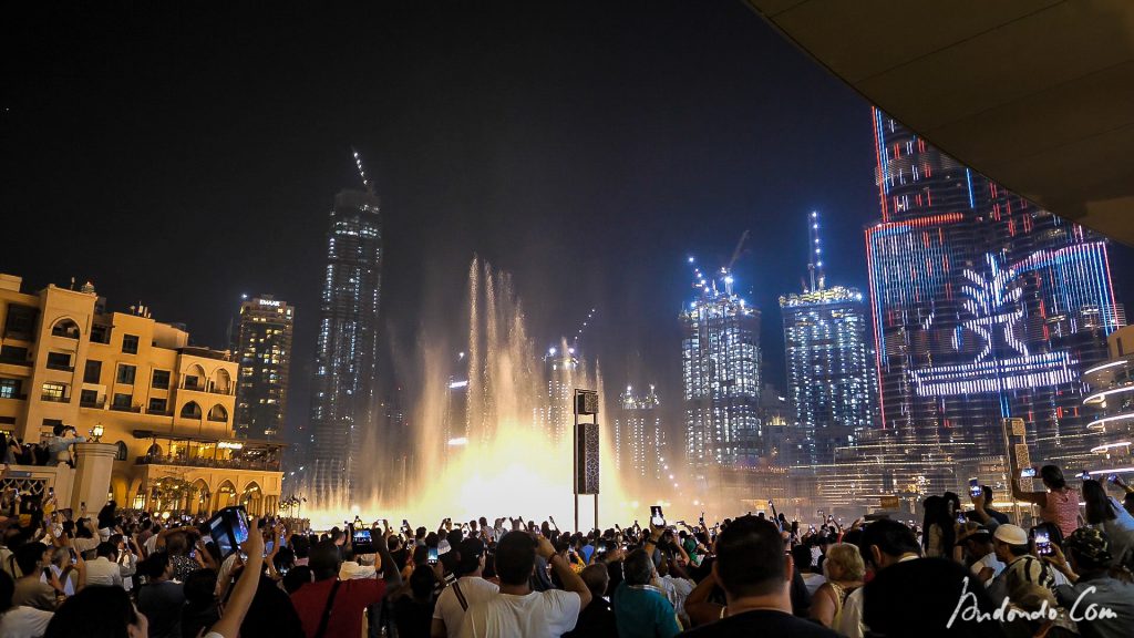 Lichershow am Burj Khalifa