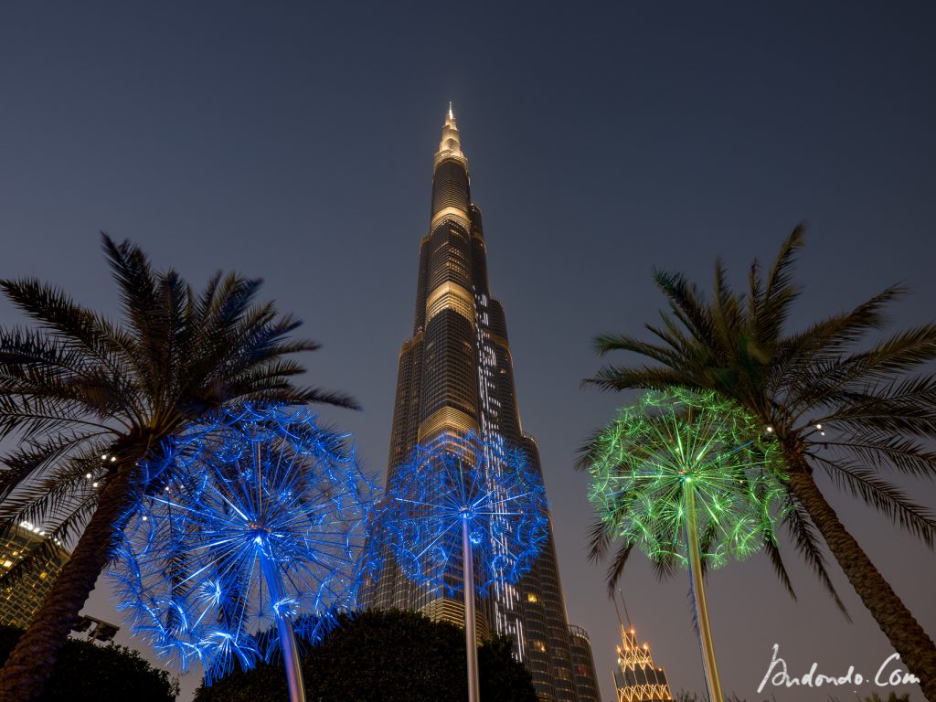 Burj Khalifa mit Blumen - 2 