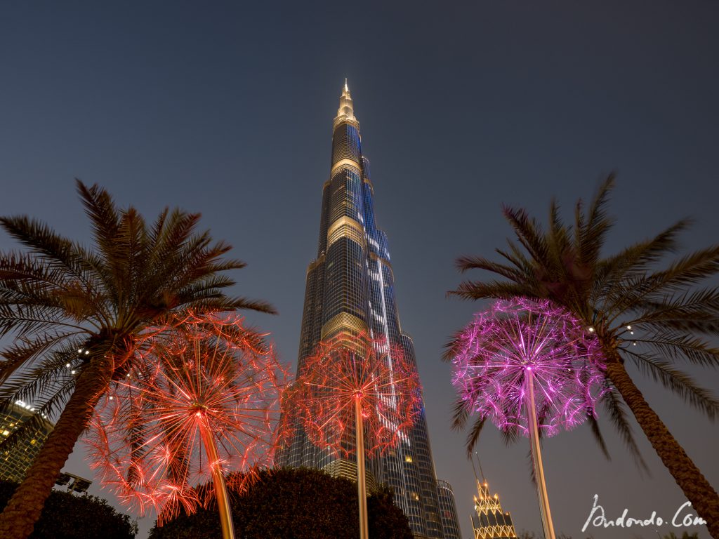 Burj Khalifa mit Blumen - 2 