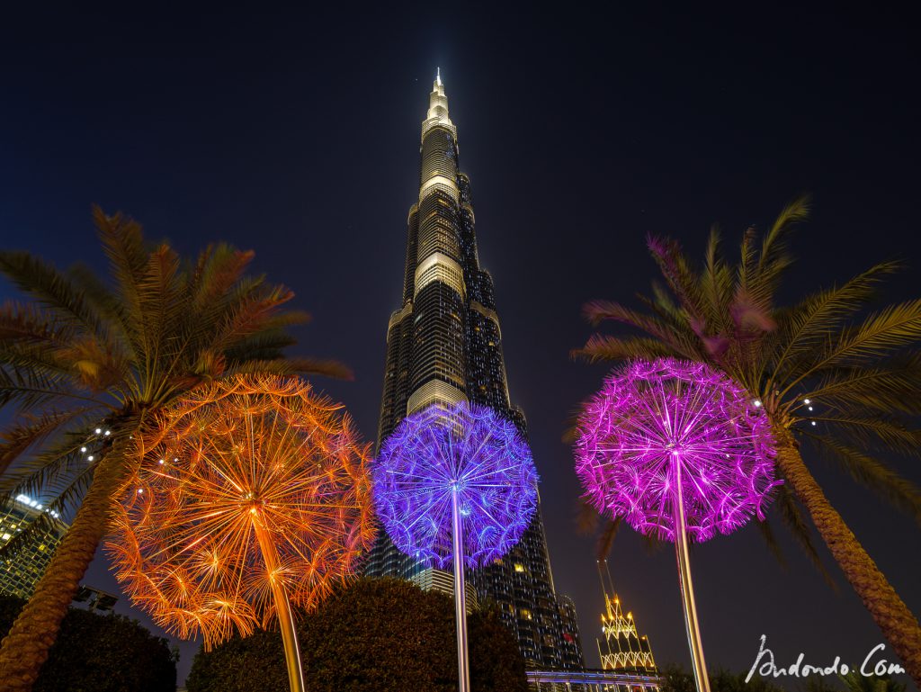 Burj Khalifa mit Blumen - 2 