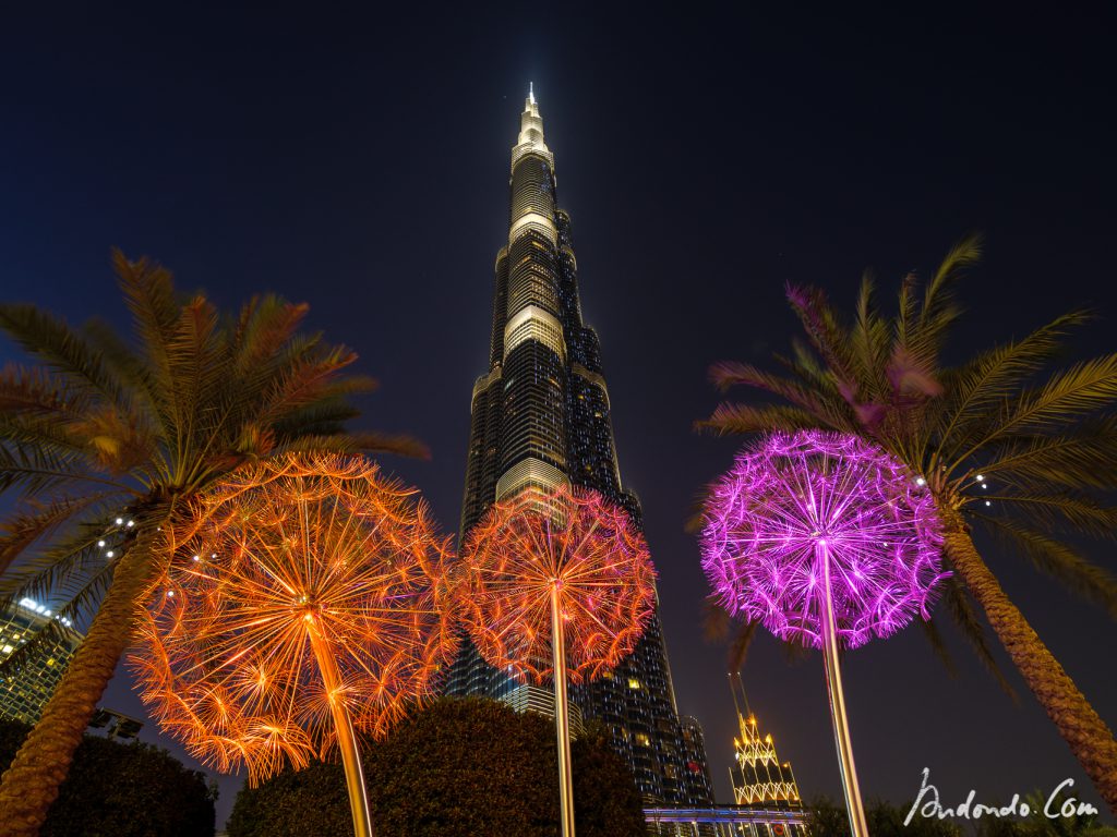 Burj Khalifa mit Blumen - 2 