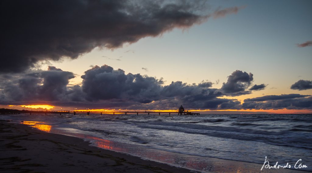 Sonnenuntergang am Strand Zingst