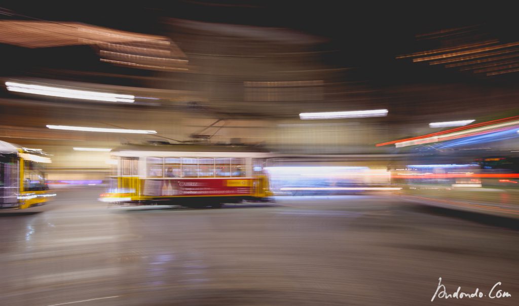 Strassenbahn in Bewegung