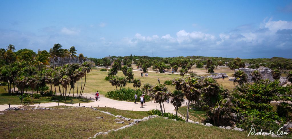 Blick über Tulum