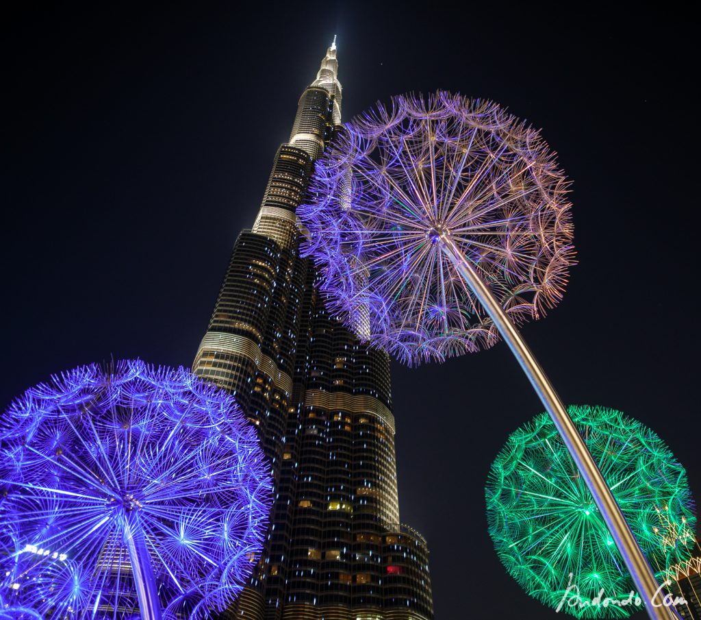 Burj Khalifa mit Blumen - 4 