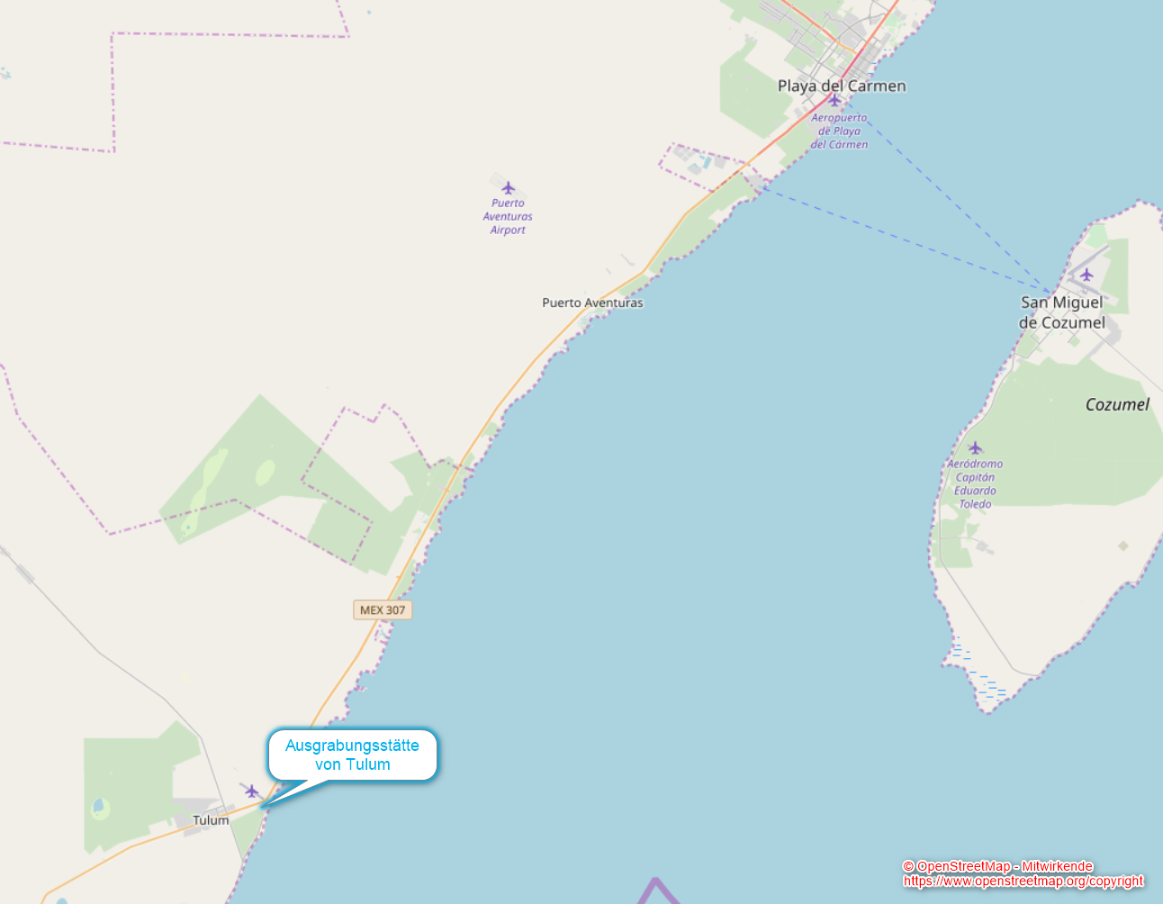 Tulum (© OpenStreetMap - Mitwirkende)