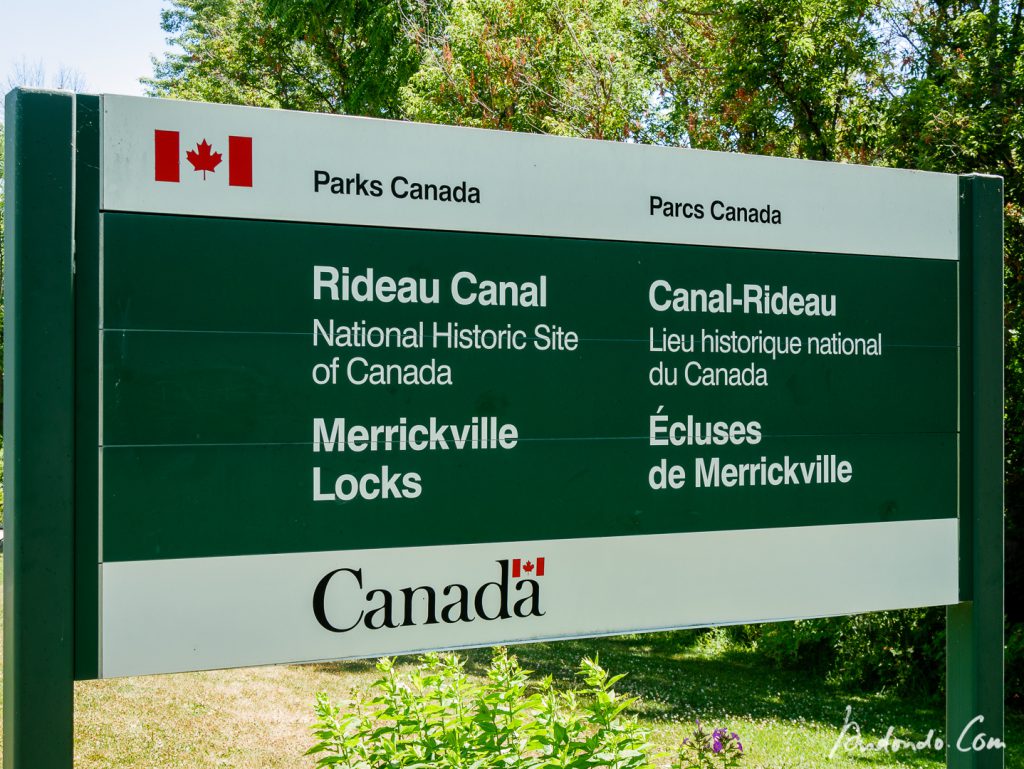 Schild Rideau-Kanal Merrickville