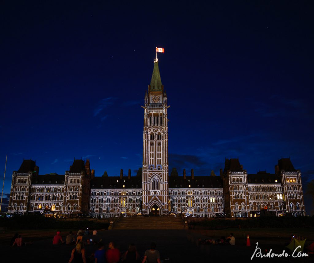 Regierungsgebäude Parliament Hill Illumination 