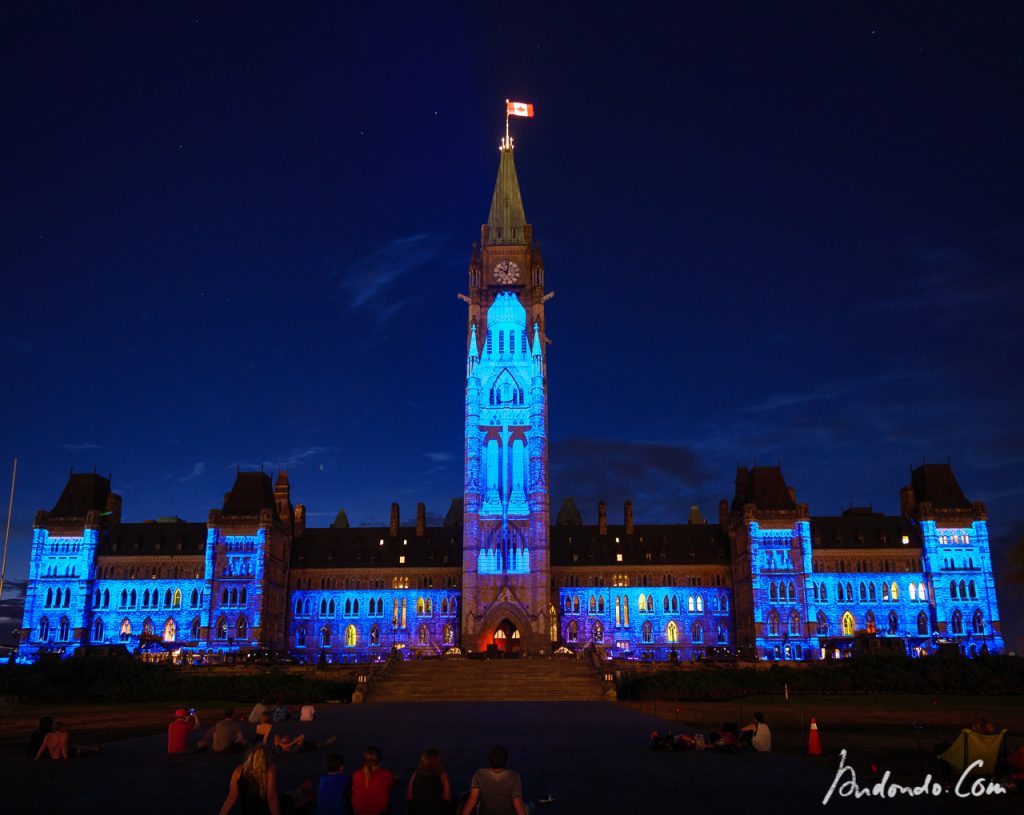 Regierungsgebäude Parliament Hill Illumination 