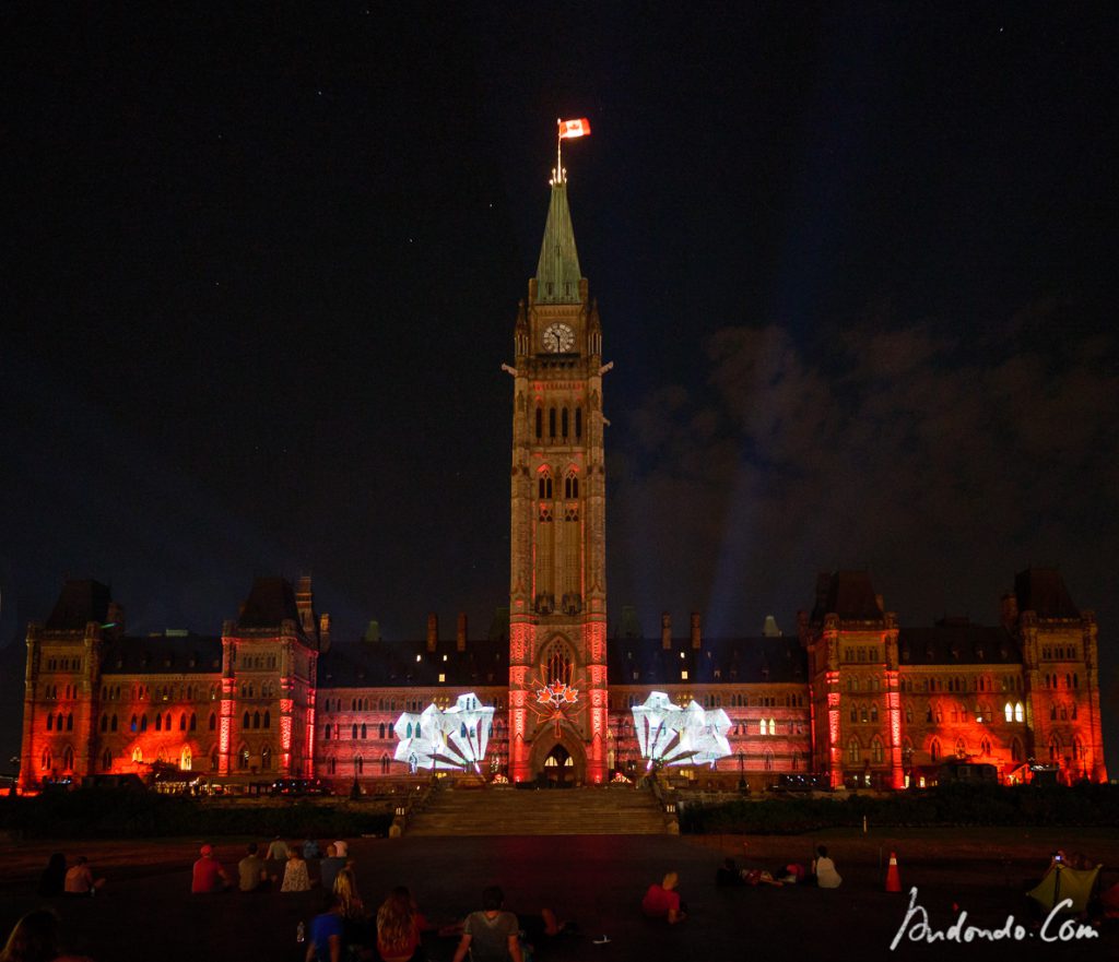 Regierungsgebäude Parliament Hill Illumination 