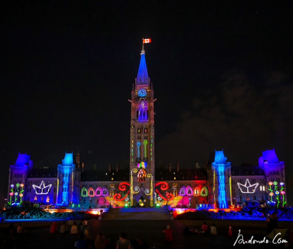 Regierungsgebäude Parliament Hill Illumination 