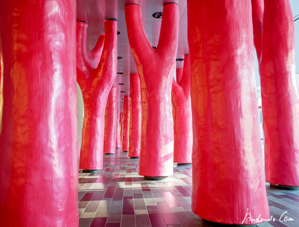Montreal Convention Centre - Lipstick Forest by Claude Cormier