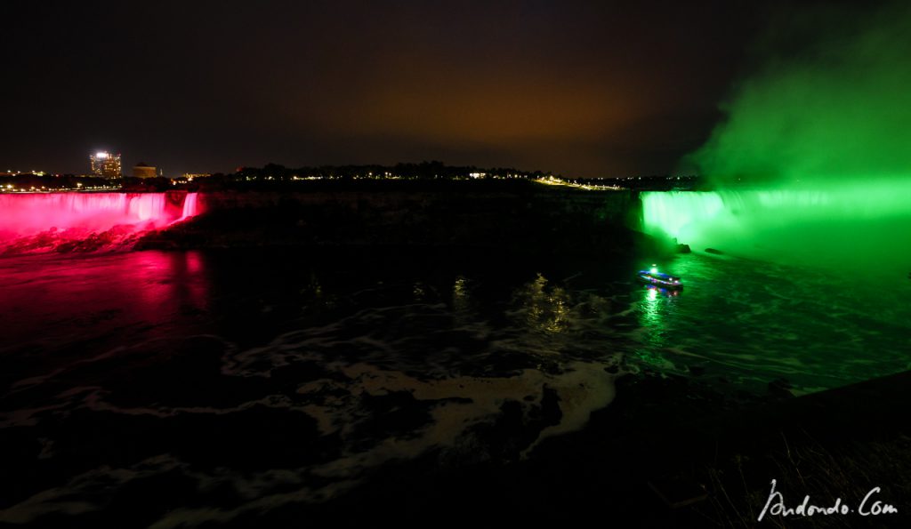 Licherspiele an den Niagara Falls