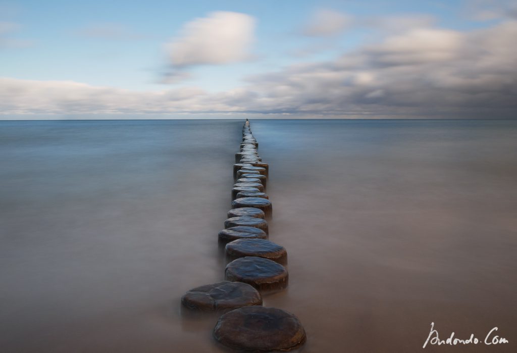 Buhnen am Strand