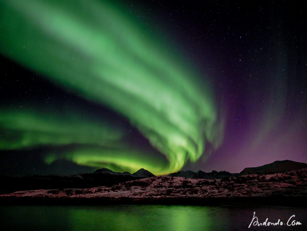 Nordlichter - Blick auf Tussøa