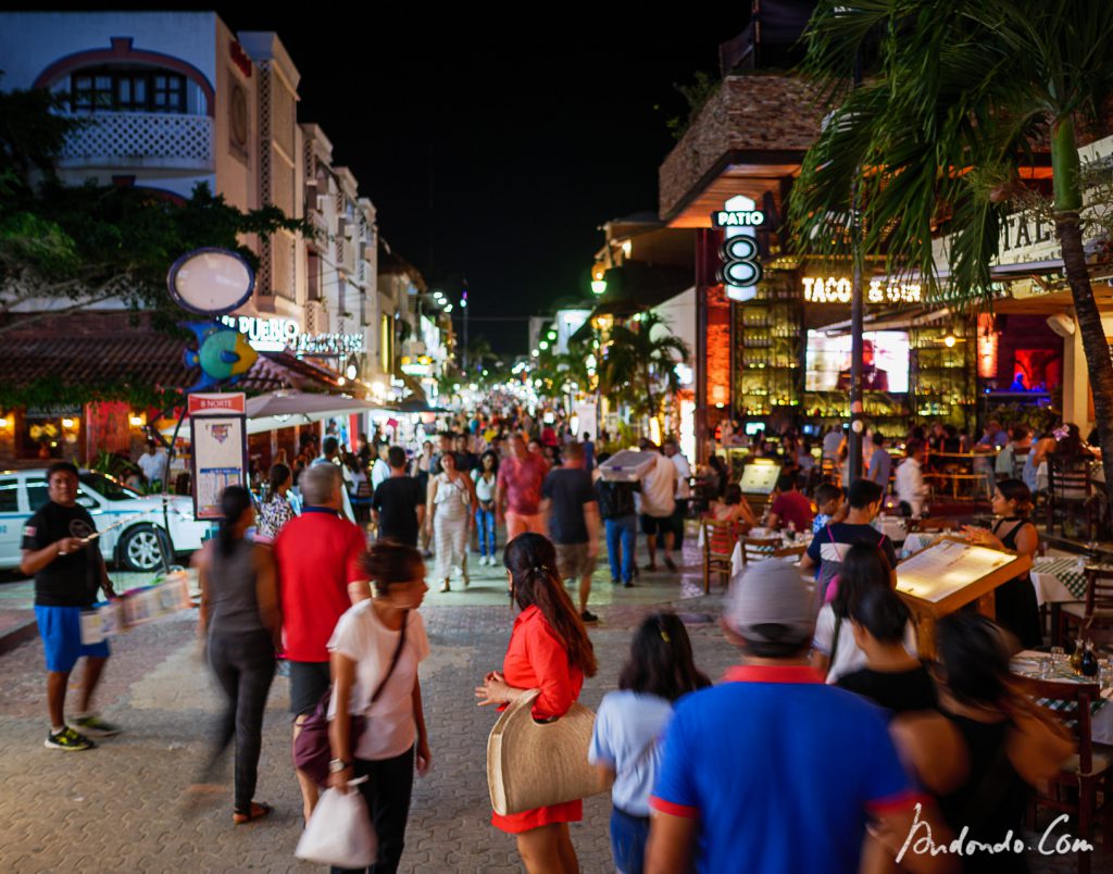 Fussgängerzone PLaya del Carmen