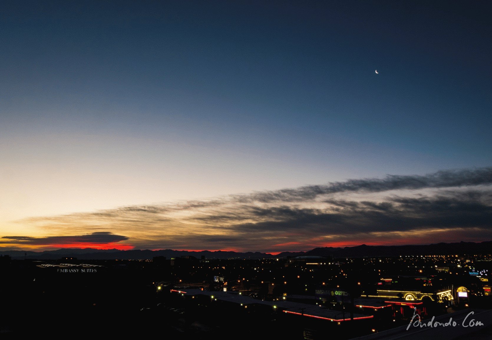 Las Vegas - Blick aus dem Hard Rock Cafe