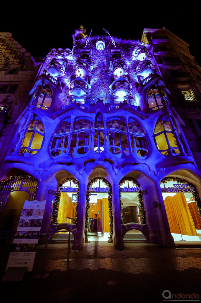 Lichtschow an der Casa Batllo