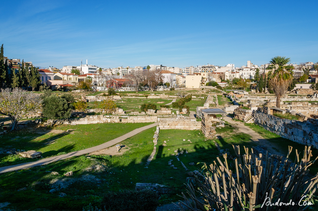 Ausgrabungsstätte in Athen