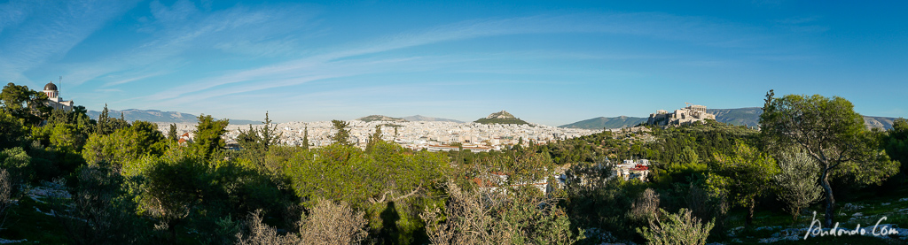 Blick auf Athen