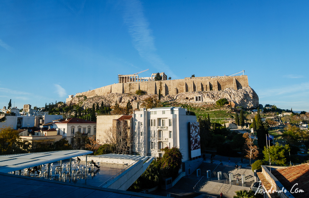 Blick auf die Akropolis