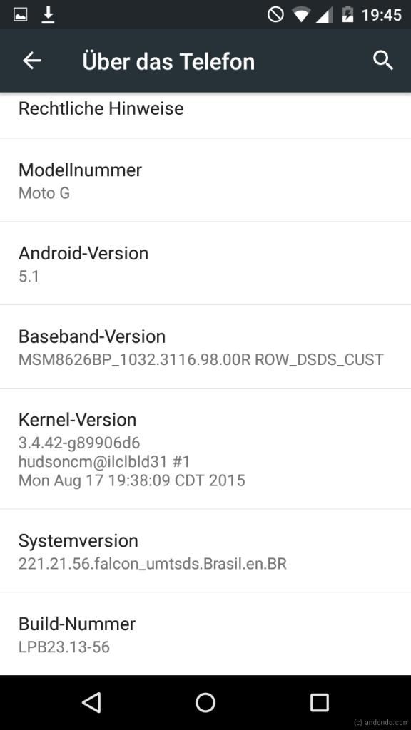 Moto G Update 5.1