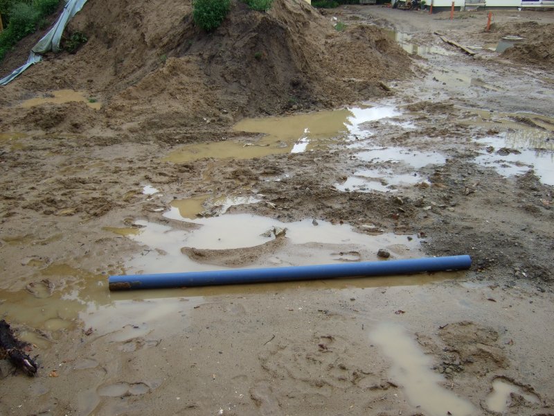 Schlamm und Wasser überall