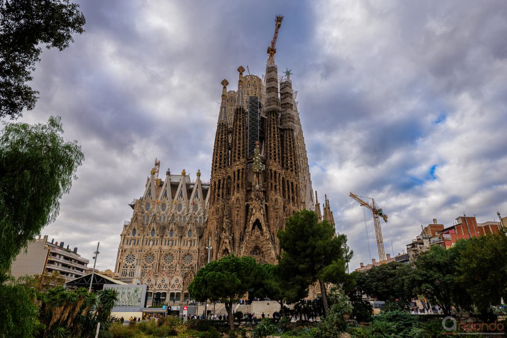 Blick auf die La Sagrada Familia