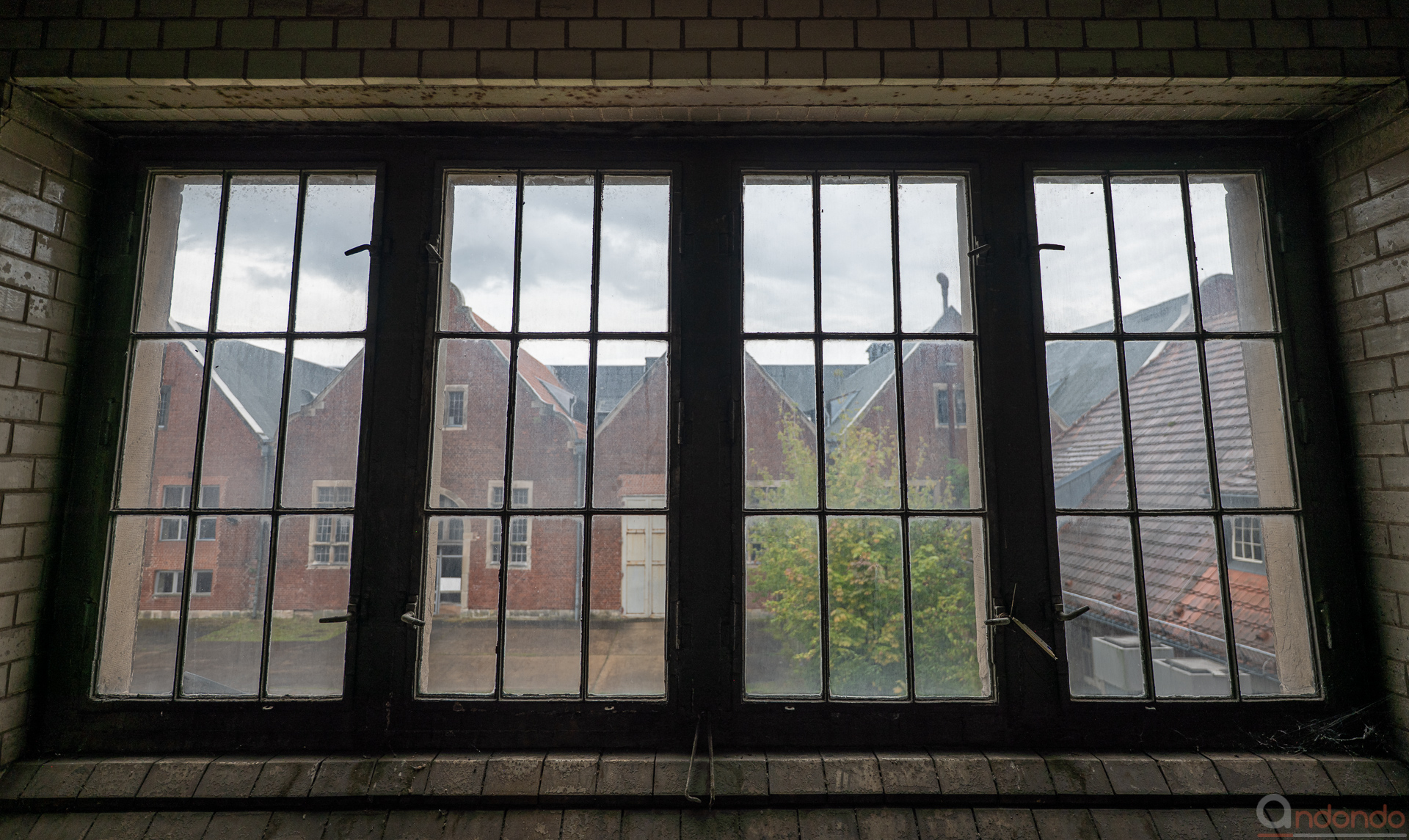 Blick vom OG zum Kesselhaus