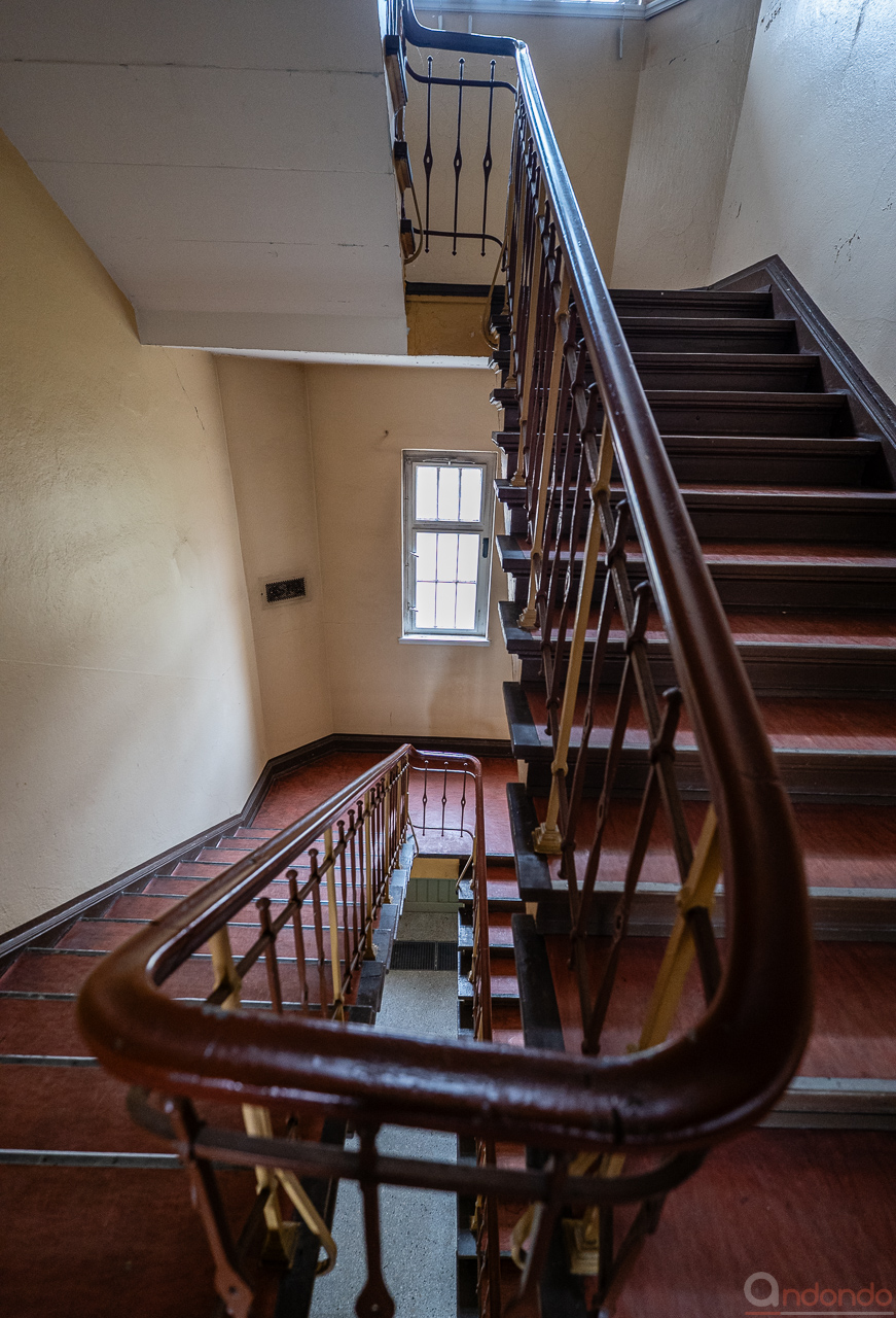 Treppenhaus zum Dach des Maschinenhauses