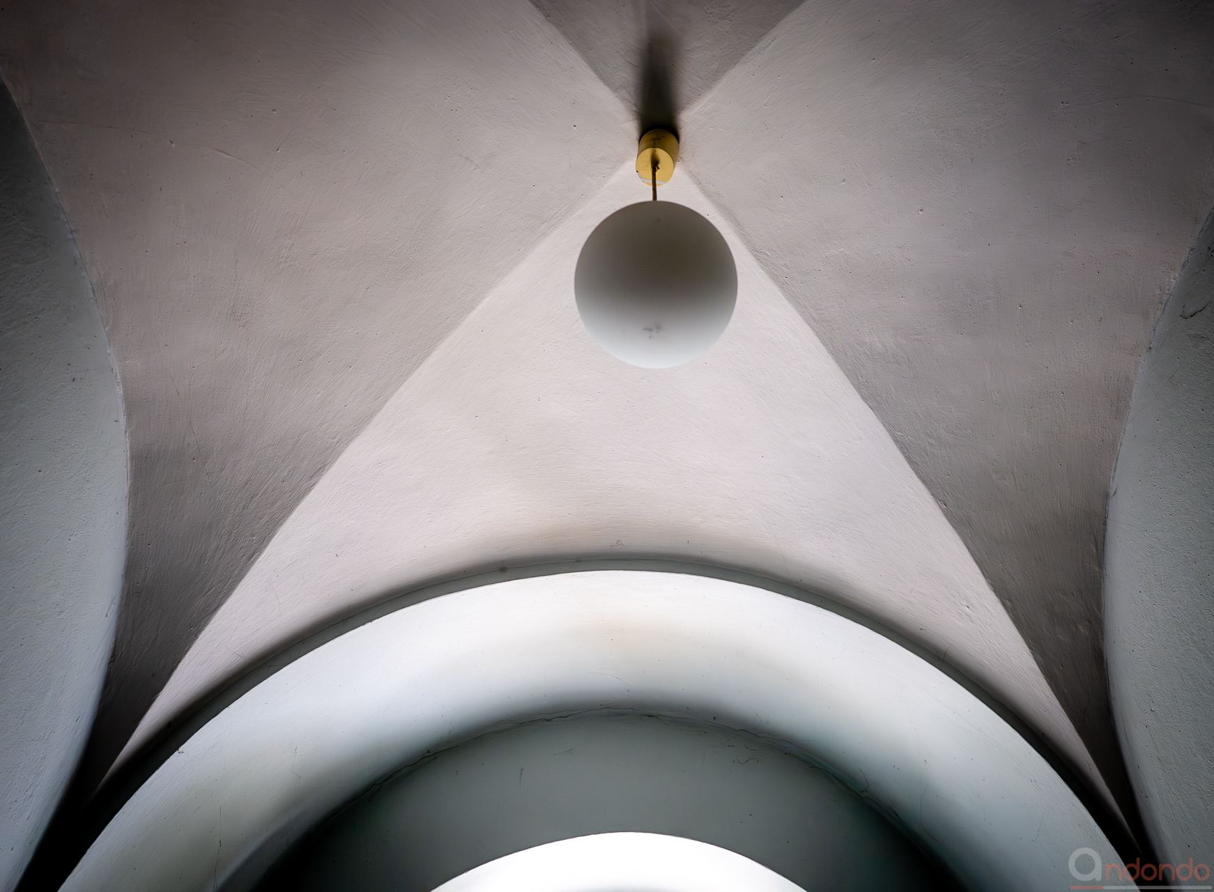 Lampe im Verwaltungsgebäude