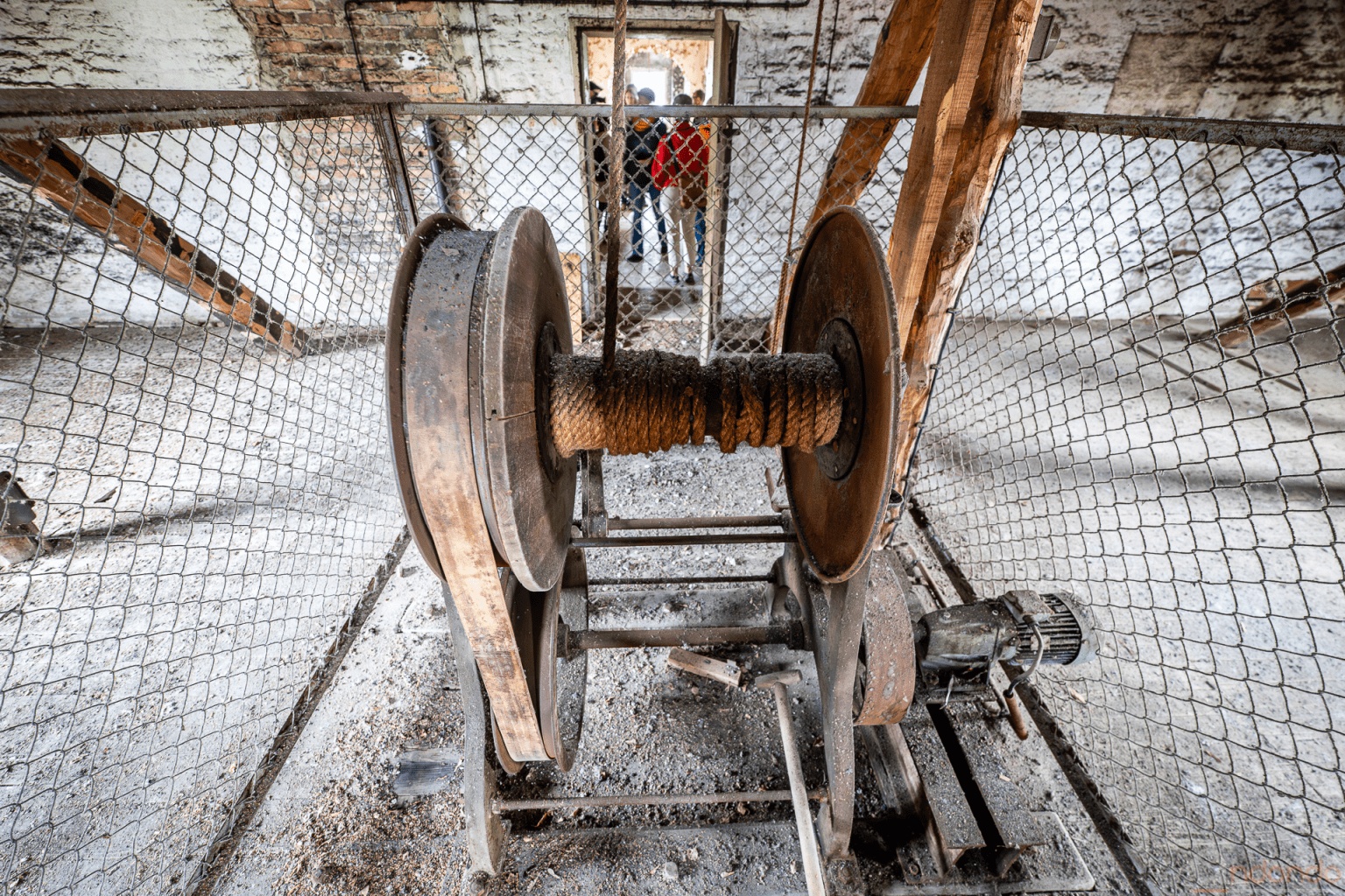 Warenaufzug im Dachgeschoss