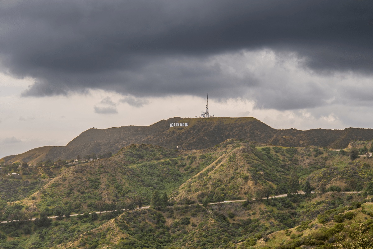 Blick auf den "Hollywood" Schriftzug