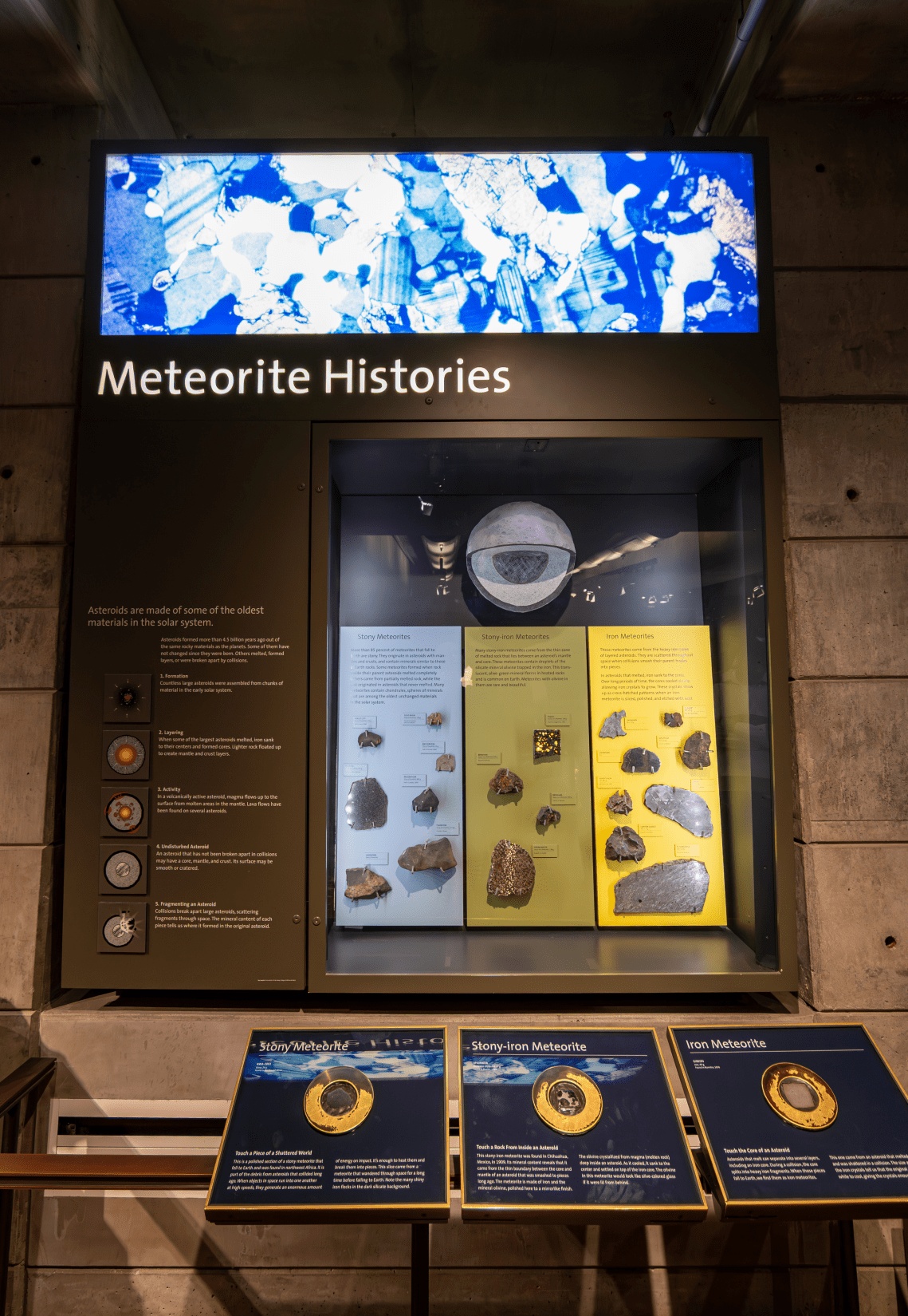 Meteoritenausstellung im Observatorium