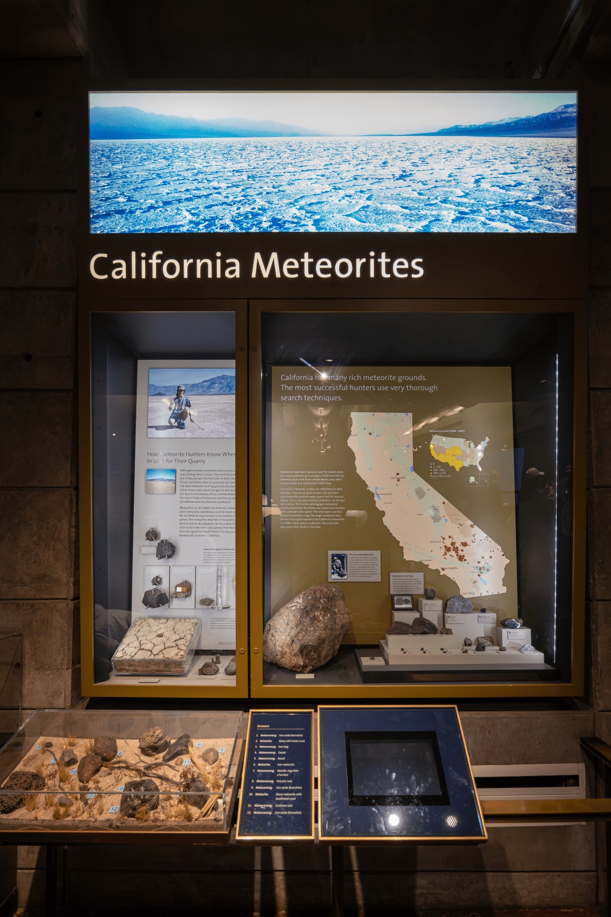 Meteoritenausstellung im Observatorium