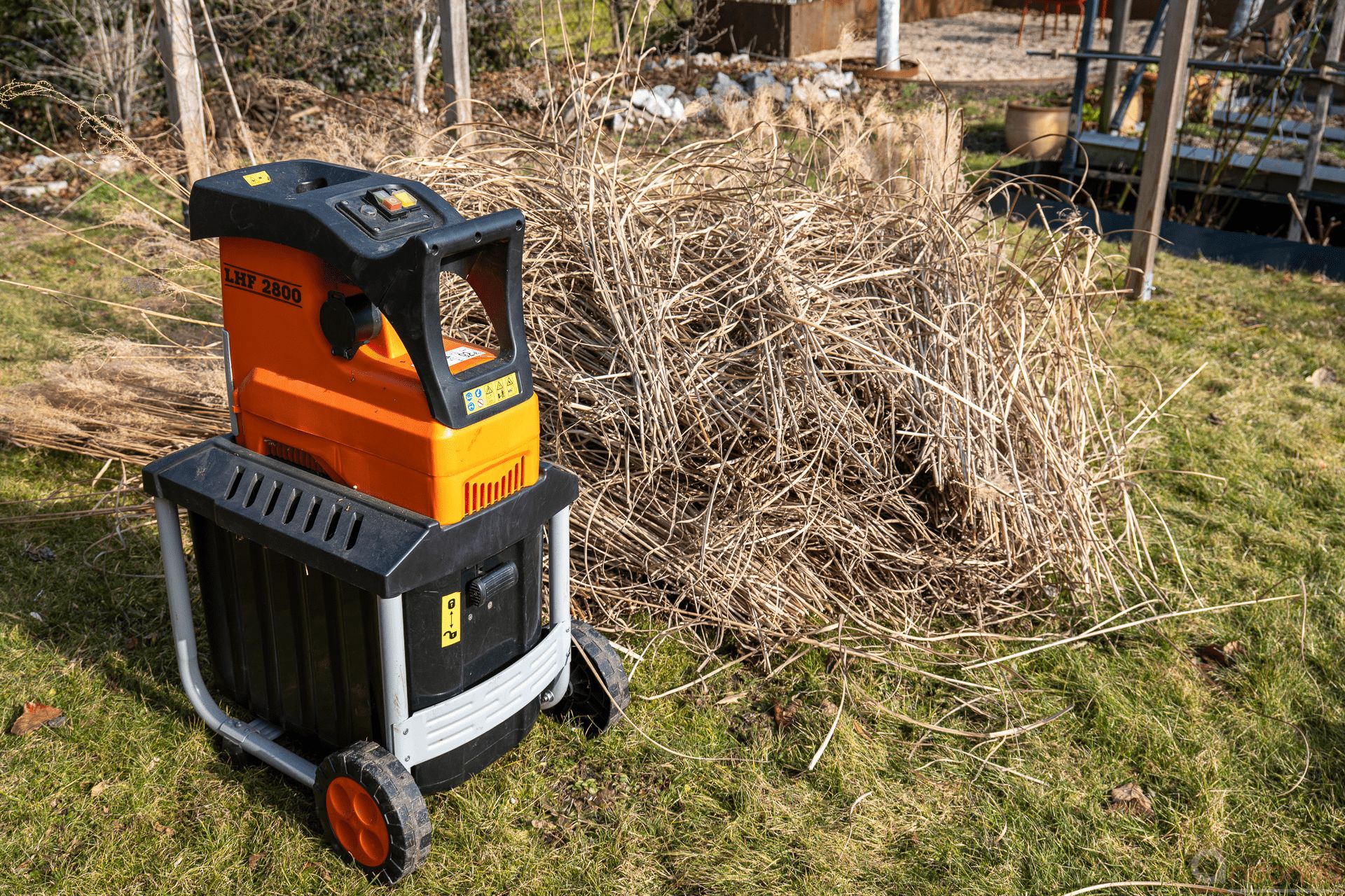 Erster Rückschnitt des Schilfs