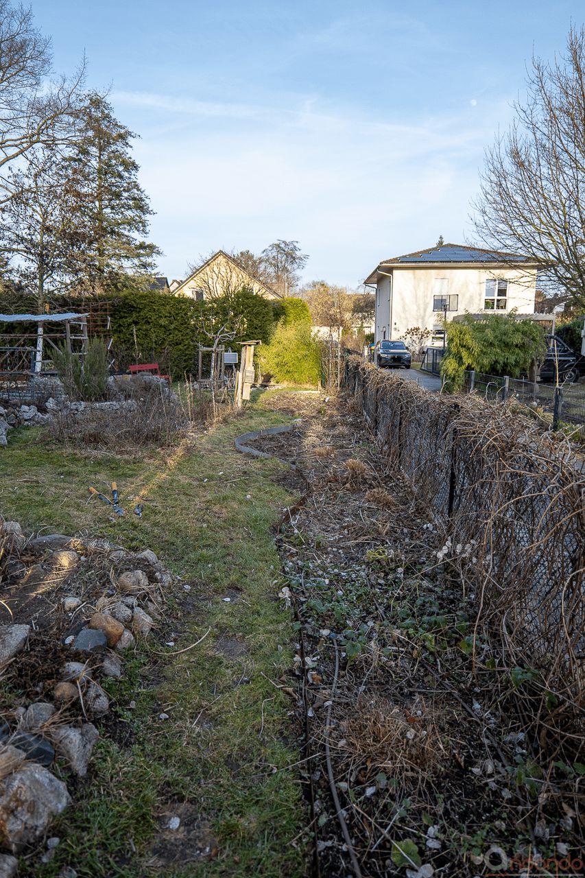 Staudenbeet gesäubert