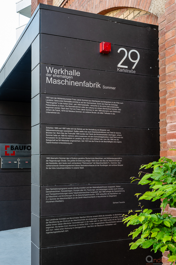 Informationstafel Maschinenfabrik Sommer