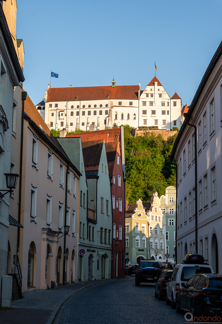 Blick auf Burg Trausnitz